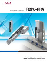 IAI RCP6-RRA CATALOG RCP6-RRA SERIES: ROBO CYLINDER PULSE PRESS